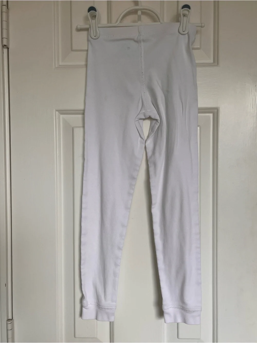 Primary White Long Sleeve Kids Pajama Set